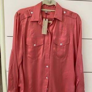 Banana Republic silk shirt NWT